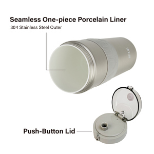 กระติกน้ำสุญญากาศสแตนเลสคุณภาพพรีเมียม ขนาด 26 ออนซ์/800 มล. ดีไซน์ทันสมัย สำหรับชาไข่มุก พร้อมฝาปิด 2-in-1 และหลอดดูด - Product Image 2