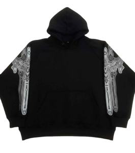 Sweat-shirt à capuche en coton mélangé de qualité supérieure, entièrement personnalisé, de style nouveau, pour hommes - Product Image 4