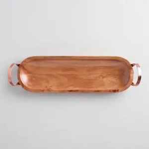 Bandeja de Servir de Madera Ecológica con Diseño Fabuloso, Forma Rectangular, Diseño Clásico para Bar y Jardín, Apta para Lavavajillas, Duradera - Product Image 6