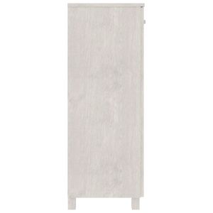 Scarpiera HAMAR legno massello pino 33.5 scarpiera "x 15.7" x 42.5 "colore bianco scarpiere - Product Image 4