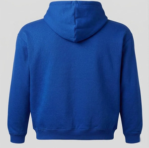 Sweat-shirt à capuche streetwear personnalisé, épais, <span class=keywords><strong>bleu</strong></span> <span class=keywords><strong>roi</strong></span> uni, 100% coton molletonné, coupe oversize, pour homme, vierge - Product Image 5