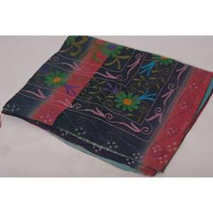 Kantha Suzani <b>Quilt</b> Handmade Vintage Cotton Floral Embroidered Eco-Friendly Washable Boho Indian Bedspread <b>Throw</b> Blanket - Product Image 6