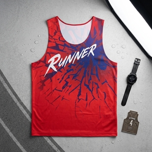 เสื้อกล้ามวิ่งแบบกำหนดเอง OEM ODM ขายส่ง เสื้อวิ่งแห้งเร็ว ผู้ผลิต - Product Image 1