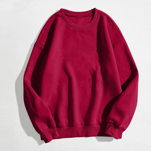 Sweat-shirt pour femme en coton 100% tricoté, col rond, bleu royal, manches longues, couleur unie, respirant, pour l'automne - Product Image 6