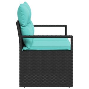 Divano da Giardino in Polyrattan 47.24 X 24.41 X 27.17 Pollici con Cuscini - Product Image 5