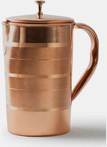 Ensemble de carafes en cuivre pour réduire la dépendance des contenants en plastique, ensemble métallique avec verres, durable, réutilisable, pour la cuisine, la salle à manger et les boissons - Product Image 5