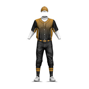 Tenue de baseball pour homme Inflow Sports de qualité supérieure, 100 % polyester respirant, avec logo personnalisé, options grandes tailles, toutes saisons - Product Image 5