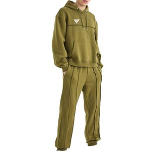 ชุดวอร์มผ้าคอตตอนผ้า100% เทอร์รี่สำหรับฝึกซ้อมและจ๊อกกิ้งชุดวอร์มสำหรับผู้ชายโอเวอร์ไซส์ธรรมดา - Product Image 1