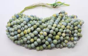 ลูกปัดโอปอลสีเขียวเลมอนทรงกลมเรียบขนาด 8-9 มม. ลูกปัดพลอยโอปอลสีเขียวธรรมดา ลูกปัดโอปอลแฟนซีสีเขียว สำหรับทำเครื่องประดับ - Product Image 6