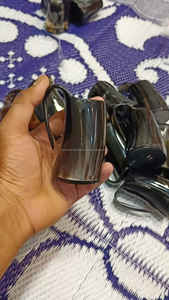 Taza de cuerno de búfalo de estilo vikingo negro con mango Diseño de animal pulido para cerveza Vino Mead Ale o jarra de cuerno para beber - Product Image 2