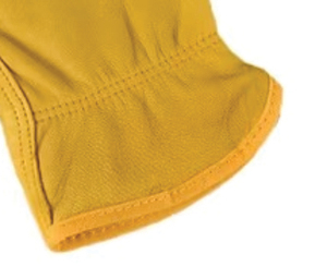 EN420 Certified Leather Driver Safety Gloves Elastic Wristlet Durable Abrasion Resistant Fire <b>Proof</b> Anti-Impact Level 3 <b>10</b> Inch - Product Image 6