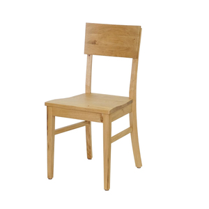 Silla de comedor de madera de diseño, asiento curvo liso, silla de madera con textura natural, silla para decoración de salas formales - Product Image 4