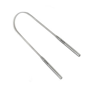 Raspador de Lengua de Acero Inoxidable en Forma de U, Hecho a Medida, con Mango Antideslizante de Dientes Redondos y Diseño de Arco Circular para una Comodidad Óptima al Raspar - Product Image 4
