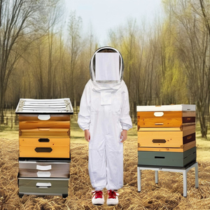 Costume d'apiculture à trois couches pour enfants avec voile rond Vêtements d'apiculture ventilés dotés d'un design respirant - Product Image 1