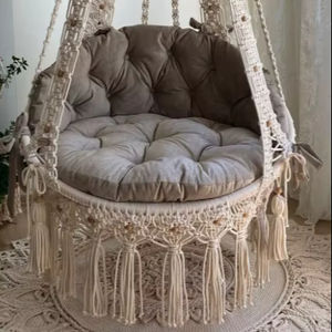<b>Macrame</b> hangessel,<b>macrame</b> <b>swing</b>,handmade decorasion,gardens <b>swing</b>,gardens decor,<b>macrame</b> - Product Image 1