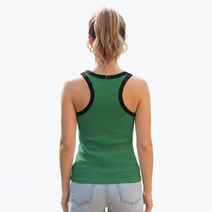 HAWK EYE SPORTS Débardeurs pour femmes en polyester/coton tricoté, imprimé uni, respirant, coupe ample décontractée, confortable pour le quotidien - Product Image 2