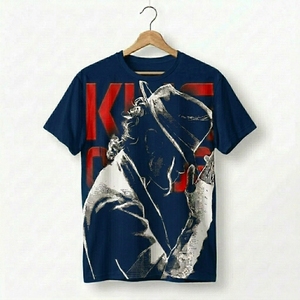 T-shirt noir imprimé King Michael Jackson pour homme, manches courtes, col rond, coupe ample, style jersey décontracté, 100 % coton, écologique - Product Image 2