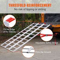 Rampe pliante en alliage d'aluminium de 1500 lb, neuve, pour moto, tracteur, VTT/UTV, camions, tondeuse à gazon