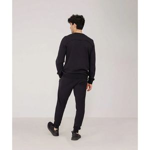 Conjunto Deportivo de Invierno para Hombre, de Fibra de Bambú, con Cuello Alto y Pantalones Jogger, Informal, para Fitness, Running, Aire Libre, Uso Diario - Product Image 3