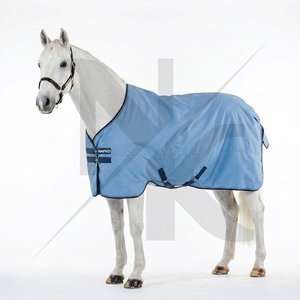 Manta ligera para caballo, impermeable y transpirable, tipo Turnout 900 con relleno de 50g, para exteriores, sin protección para el cuello. - Product Image 6