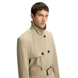 Sportswear Mens Overcoat Set Long Reflective <b>Line</b> Heavyweight Polyester Winter Single Breasted Anti-Shrink Men Trench Long <b>Coat</b> - Product Image 3