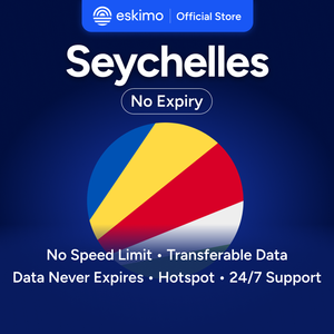 เอสกิโม เซเชลส์ 3GB eSIM ไม่มีวันหมดอายุข้อมูล ข้อมูลสำหรับการเดินทาง ความเร็วสูง 5G/4G ไม่ต้องใช้ซิมการ์ดแบบกายภาพ S-SE-03 สมาร์ทโฟนดิจิทัล - Product Image 1