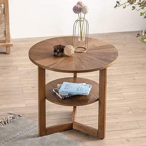 Table d'appoint en bois réglable en hauteur, offrant un support pratique pour les intérieurs modernes - Product Image 3