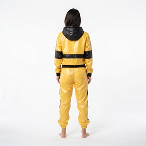 Ensemble survêtement coupe-vent en nylon personnalisé pour femme – Vente en gros - Product Image 2