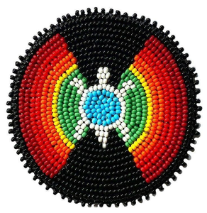 New Quality Handicraft Durable Resin Vintage Multi Color <b>Coaster</b> Fine <b>Bead</b> Embroidery 300/400mm Diameter 5mm Thickness Everyday - Product Image 1