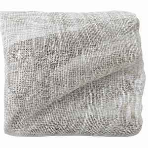 100 GSM <b>Linen</b> Gauze Fabric Lightweight Breathable Open Weave Sheer Natural Textile Material for Apparel Craft and Home Decor - Product Image 1