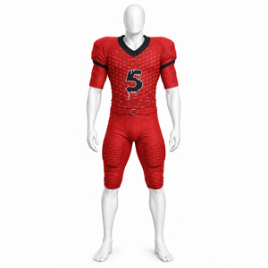 New Custom Logo Adult American Football Uniform Short Sleeve Anti-Bacterial 100% Polyester Custom Design Uniform <b>Sets</b> - Product Image 1