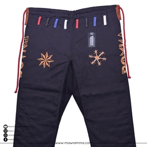 ชุดยิวยิตสู BJJ แบบขายส่ง สั่งทำโลโก้ได้ ผ้าฝ้าย 100% ทอลายเพิร์ลวีฟ ชุดกิโมโนบราซิลเลียนยิวยิตสู สำหรับนักกีฬามืออาชีพ ชุดฝึกซ้อม - Product Image 3