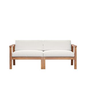 Sofá de Jardín Uro Durable para Exteriores, Madera de Teca Sólida, Dos Plazas, Acolchado, Muebles Minimalistas para Villa, Patio, Hotel - Product Image 4