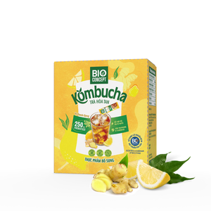 Bebida de Kombucha de Jengibre y Limón Más Vendida, Delicioso Té Instantáneo de Jengibre en Paquete Individual Pequeño - Product Image 1