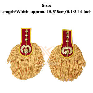 Epaulettes de Uniforme Ceremonial de Color Sólido, Venta Directa de Fábrica, Marca Privada, al por Mayor - Product Image 4
