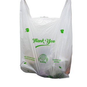 Reusable Clear Compostable Shopping T-shirt Bag Cheap Strong Durable Exquisite <b>Packaging</b> Custom Tailored Production Wholesale - Product Image 5