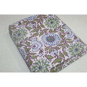 Tela de Algodón Estampada a Mano de Primera Calidad, Ligera, con Diseño Floral, para Confección de Vestidos para Niñas y Niños - Product Image 3