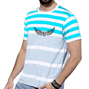 T-shirts pour hommes en gros, pas chers, séchage rapide, 100% coton, coupe classique, course à pied, impression personnalisée, écologiques, respirants - Product Image 2