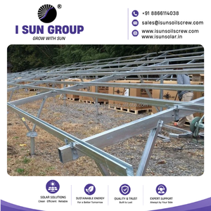 Large Scale Hot <b>Dip</b> Galvanized Ground Mounted Solar Structure for Solar Farm Photovoltaic Power Station - Product Image 2