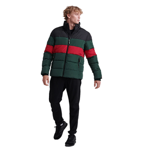<b>jacket</b> for men Men Winter <b>Waterproof</b> Breathable Plus Size Washed Quilted Bubble Puffer <b>Jacket</b> with Turn Down Collar Windproof - Product Image 4
