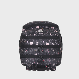 Sac à dos scolaire Arctic Fox Kitty noir pour garçons et filles - Product Image 2