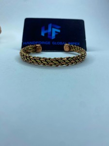 Vintage <b>Copper</b> Brass Cuff <b>Bracelet</b> Magnetic Gold Plated Unisex Wedding Wholesale Blank Brass Cuff - Product Image 6