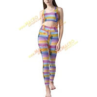 Leggings Deportivos de Cintura Alta para Mujer con Logotipo Personalizado, Ropa Deportiva OEM, Poliéster/Spandex, Protección UV, Antibacterianos