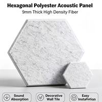 Panneaux acoustiques hexagonaux de haute qualité, ignifuges et insonorisants, avec NRC 0.8 pour studio, chambre, salon et extérieur