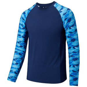เสื้อเชิ้ตตกปลาแขนยาวป้องกันแสงแดด UPF 50 สำหรับผู้ชาย ผลิตจากโพลีเอสเตอร์ผสมสแปนเด็กซ์ ระบายความชื้นได้ดี ทรงพอดีตัว - Product Image 5
