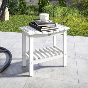 Banco de Ducha para Exteriores de HDPE, Resistente a la Intemperie, con Almohadillas Antideslizantes Blancas - Product Image 2