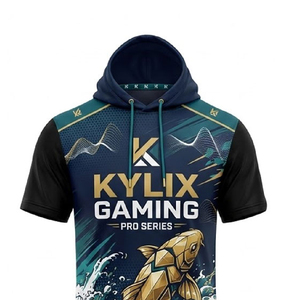 เสื้อฮู้ดน้ำหนักเบา แขนครึ่งตัว ชุดทีมสั่งทำพิเศษ โพลีเอสเตอร์ 100% ระบายอากาศได้ดี ชุดกีฬา รับพิมพ์แบบ OEM - Product Image 3