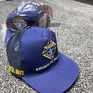 Casquettes de camionneur brodées OEM Levi Industry, vente en gros, faible MOQ, durables, respirantes, imperméables, ajustables, de haute qualité, personnalisables - Product Image 3