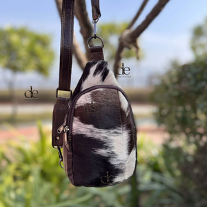 Hair <b>On</b> Hide Fur Leather Shoulder <b>Bag</b> Stylish Trending Travel Handbag Cowhide Fur Stylish Easy to <b>Carry</b> Multi Uses Money Belt - Product Image 1