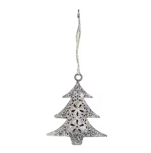 <b>Christmas</b> Hanging Metal Star Ornament Blue Glitter Decoration for <b>Tree</b> Home Party Holiday Decor Gift Piece Hanging Pendant - Product Image 4